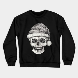 Santa claus skeleton. Crewneck Sweatshirt